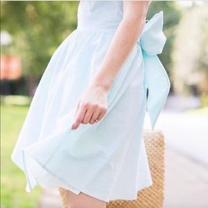 Seersucker Teal Dress😍